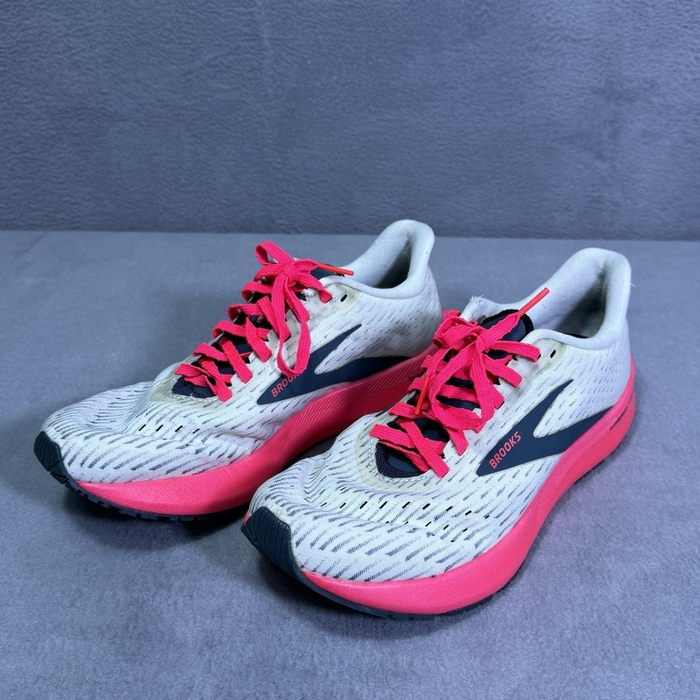 Brooks Hyperion Tempo Running Shoes Womens 8.5 B White Pink 1203281B710